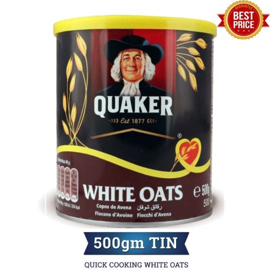 Quaker White Oats 500gm Tin-Pakistan
